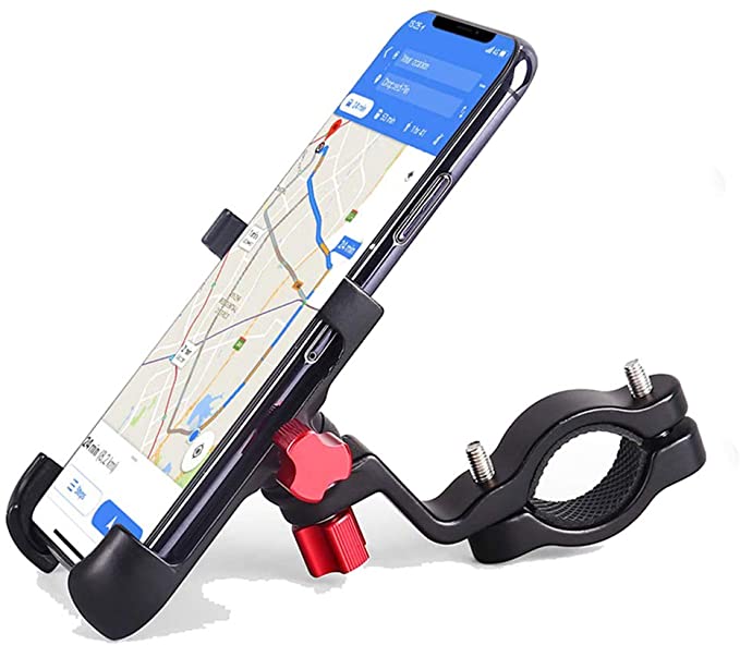 YF Universal Bicycle Phone Mount, Bike Holder Handlebar Cellphone Adjustable, Fits Phones from 3.5-7" Wide, Fall Prevention