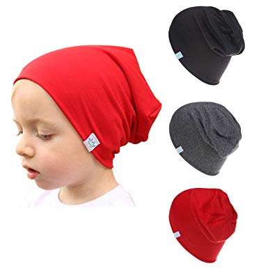 BOTINDO Toddler Baby Beanie Hat, Unisex Kids Hat, Caps for Boys and Girls 3 Pack