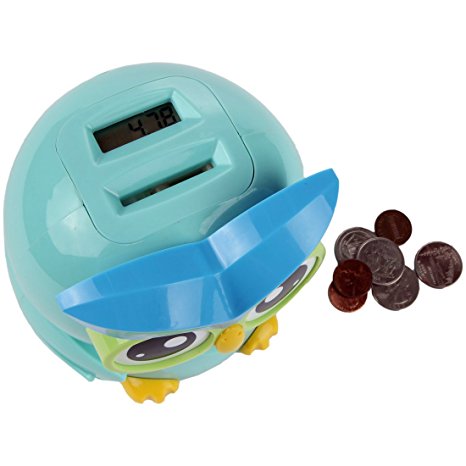 Lily’s Home Kid’s Money Counting Digital Coin Bank - Owl