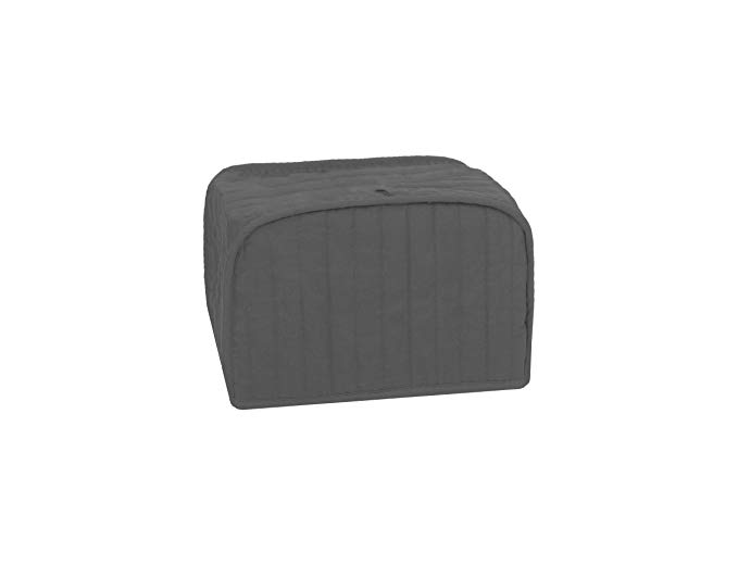 RITZ Polyester / Cotton Quilted Four Slice Toaster Appliance Cover, Dust and Fingerprint Protection, Machine Washable, Graphite Grey