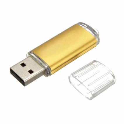 4GB Perman USB 2.0 Metal Flash Drive Memory Stick Storage Thumb U Disk Key Stick Gold