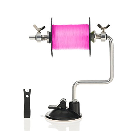 Aluminum Portable Fishing Line Winder Spinning Reel Spool Spooler System with FREE GIFT Fishing Line Scissors