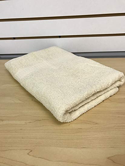 27" x 52" Cotton Machine Washable Bath Towel (Cream)