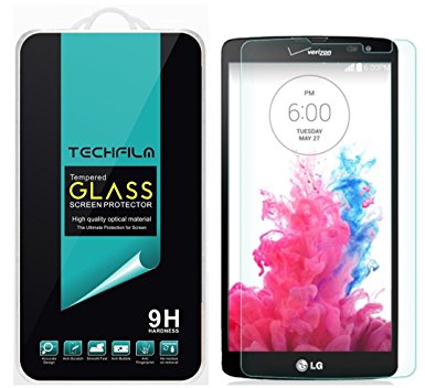 TechFilm - LG G Vista [Tempered Glass] Screen Protector, Premium Ballistic Glass Round Edge [0.3mm] Ultra-Clear Anti-Scratch, Anti-Fingerprint, Bubble Free [1 Pack]- Retail Packaging