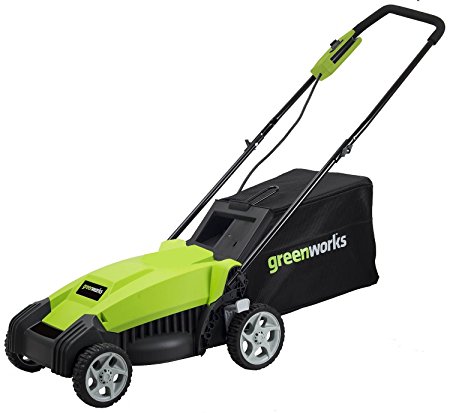 GreenWorks MO14B00 9 Amp 14-Inch Corded Lawn Mower