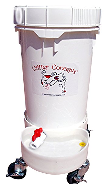 Automatic Water Bowl for Dogs 6.5 Gallons By Critter Concepts- Gravity Flow Waterer