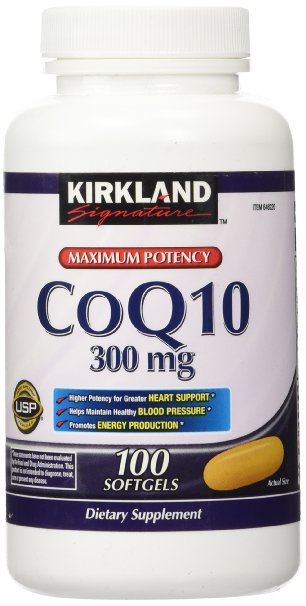 Kirkland Signature CoQ10 300 mg - 100 Softgels - Single and Multi Packs
