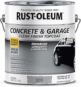 Rust-Oleum 380895 Concrete and Garage Floor Paint Topcoat Matte Clear gal