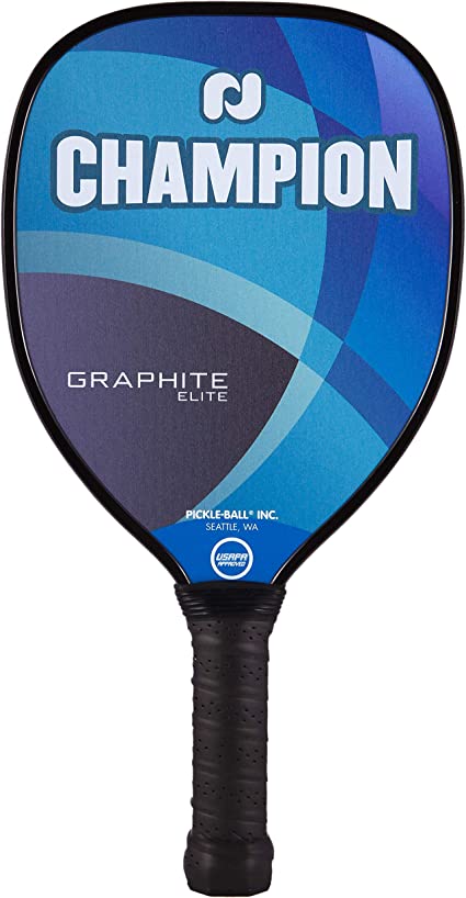 Pickleball, Inc. Champion Graphite Pickleball Paddles | X, XL, Elite Shapes | Strong & Powerful Polymer Honeycomb Core - Durable Textured Graphite Surface for Control