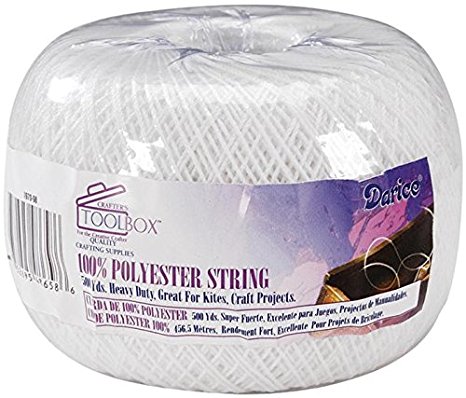 Darice Polyester Kite String, 500-Yard