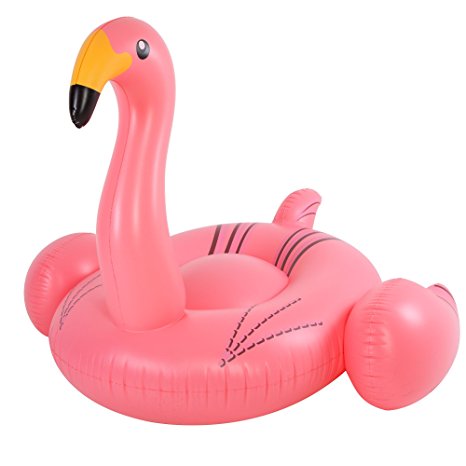 Giant Pink Flamingo Pool Float, Raft, Great For Swimming Pools