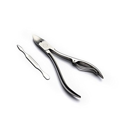 Beepandles Professional Nail Nipper, Toenail Nippers, Clippers for Thick Toenails，Free Professional Double Sided Nail File Included