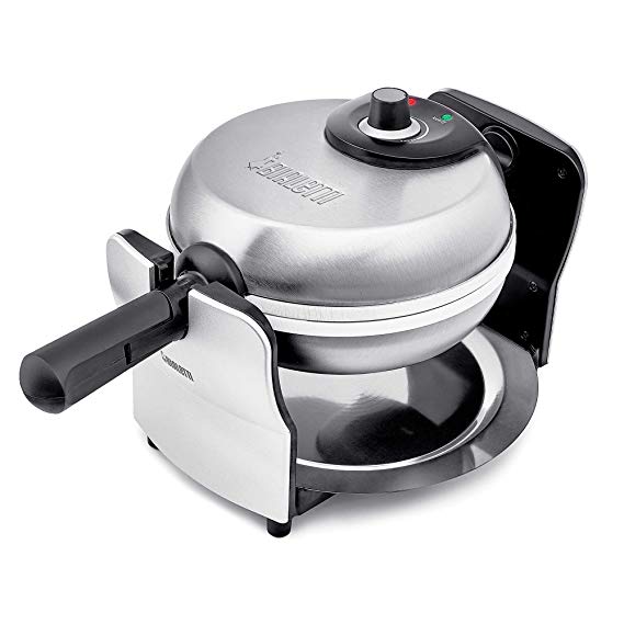 Bialetti 1KW Ceramic Rotating Waffle Maker - Scartch resistant, PFOA & PTFE free