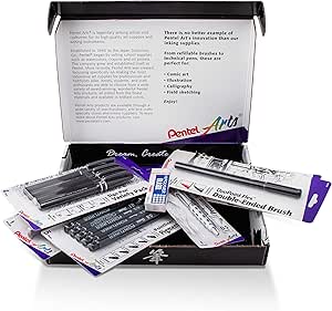 Pentel Arts Inking Box Starter Kit (INKBOXAMZ)