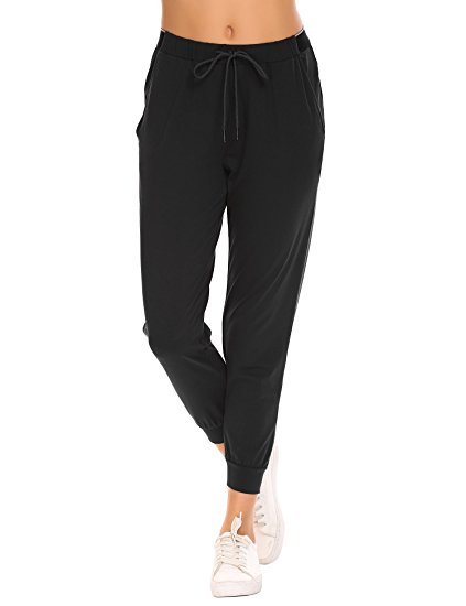 L'AMORE Stretched Sport Track Pants High Waist Yoga Pants For Women