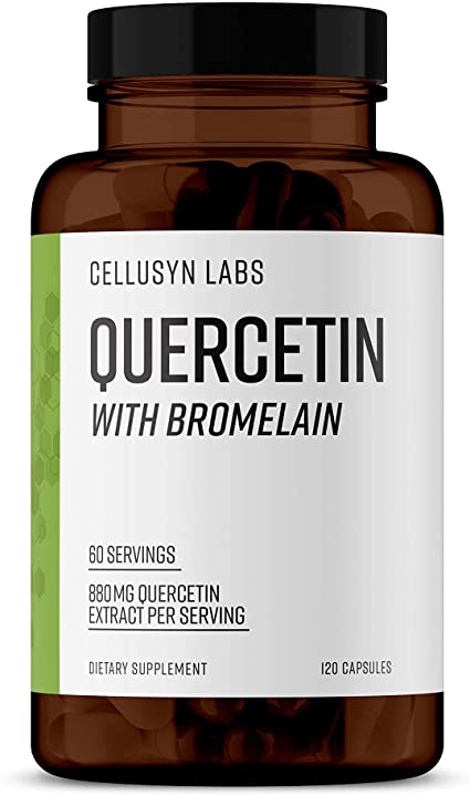 Cellusyn Labs Quercetin 880mg with Bromelain 165mg - 60 Servings, 120 Veggie Capsules