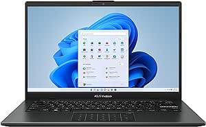 ASUS 2023 Vivobook Go 14 Laptop, 14” FHD Display, AMD Ryzen 5 7520U Processor, 16GB RAM, 512GB SSD, Windows 11 Home, Mixed Black, E1504FA-AS54