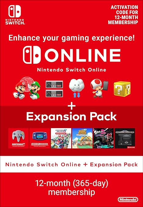 Nintendo Switch Online   Expansion Pack (Individual Membership) - Standard | Nintendo Switch - Download Code