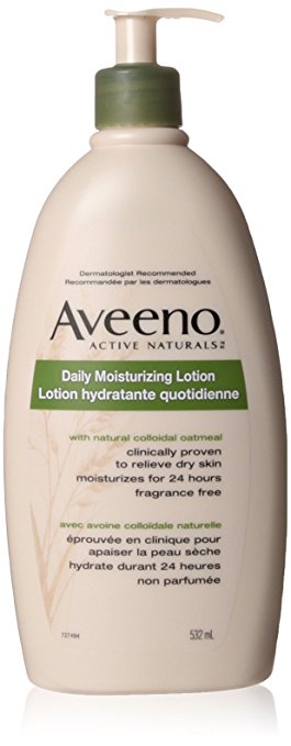 Aveeno Daily Moisturizing Lotion with Pump for Dry Skin, 532ml