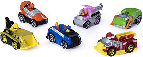 Paw Patrol, True Metal Classic Gift Pack of 6 Collectible DIE-CAST Vehicles, 1: 55 Scale