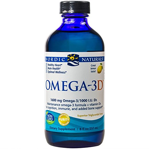 Nordic Naturals - Omega-3D, Cognition, Immune, and Added Bone Support, 8 Ounces (FFP)