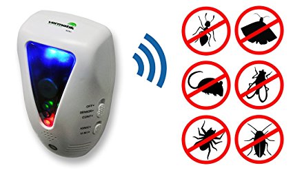 Vermatik Advanced Plug In 4 In 1 Electromagnetic/Ultrasonic Rat/Mouse/Rodent Repeller With Built In Ionic Air Purifier (AS SEEN ON TV)