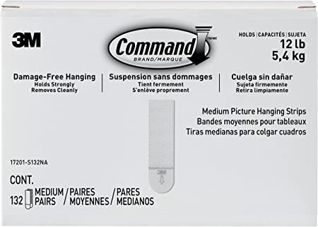 Command 17201-S132NA Hardware, 132 Pairs, White, Piece