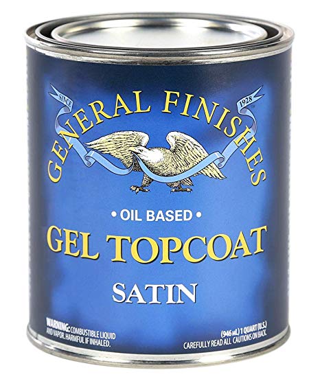 Gf Gel Topcoat Satin Pint- General Finishes,Topcoat Satin,Pint