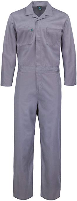 Kolossus Deluxe Long Sleeve Cotton Blend Coverall with Multi Pockets and Antistatic Zipper