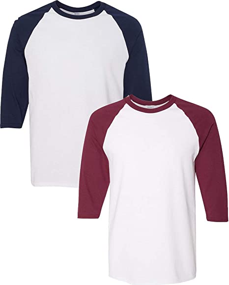 Heavy Cotton 3/4-Sleeve Raglan T-Shirt (G570)