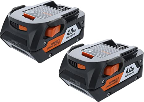 Ridgid AC840087P 18 Volt 4 Amp Hour Lithium-Ion Battery w/ Onboard Fuel Gauge (2-Pack of R840087 Battery)