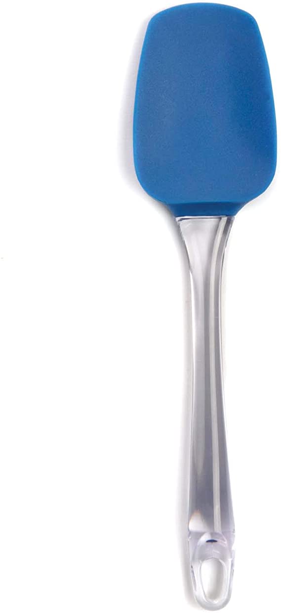 Norpro Large Silicone Mixing Spreading Stirring Spatula In Blue Dishwasher Safe