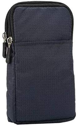 PT Universal Multipurpose Case Pouch Nylon Sporty Smartphone Holster Belt Clip Waist Bag for iPhone X XS XS MAX 8 7 6 Plus Samsung Galaxy S8 S9 Plus S7 Edge Note 8,9 (Navyblue)