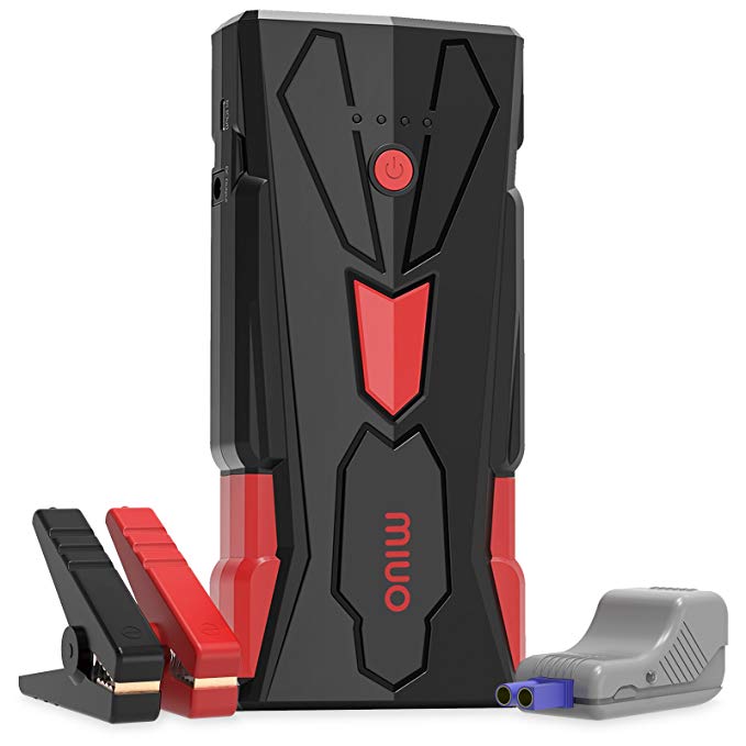 Jump Starter 1500A Peak Portable Battery Booster 12V 15600mAh 8.0L Gas/6.5L Diesel Engine Jump Starter Power Bank with Protective Jumper Clamps Built-in Emergency LED Flashlight Type-C Charger