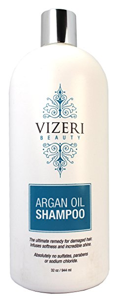 32oz Argan Oil Shampoo Treatment: Repairs Damage, Hydrates, Increases Restores Shine, Controls Frizz, and is Paraben, Sodium Chloride, and Sulfate-Free