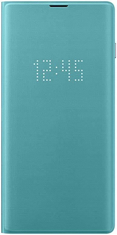 Samsung Galaxy S10 LED Wallet Case, Green, EF-NG973PGEGUS