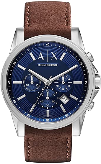 Armani Exchange Men's AX2501 Analog Display Analog Quartz Brown Watch