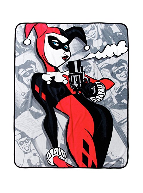 DC Harley Quinn Super Plush Throw