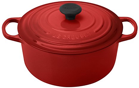 Le Creuset Enameled Cast-Iron 5-1/2-Quart Round French Oven Cerise