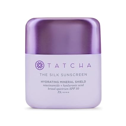 Tatcha The Silk Sunscreen | Broad Spectrum SPF 50 PA    , Weightless, Hydrating Mineral Sunscreen, Travel Size, 15 ml | 0.5 oz