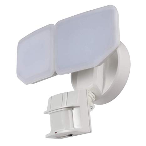 AWSENS Energy Star 180 Degree Motion Activated Outdoor LED Waterproof PIR Security Light | White