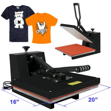 Super Deal 15quot X 15quot Heat Press Industrial-Quality Digital Heat Press Machine T-shirt Dual Digital Sublimation Transfer Black 1515