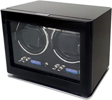 Heiden Nova Double Watch Winder - Direct Drive Brushless Motor, LCD Digital Controls, Hand Made and Assembled