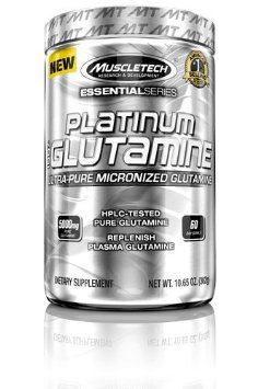 MuscleTech Platinum 100% Glutamine, Ultra-Pure Micronized Glutamine, 60-Day Supply, 10.65 oz (302g)
