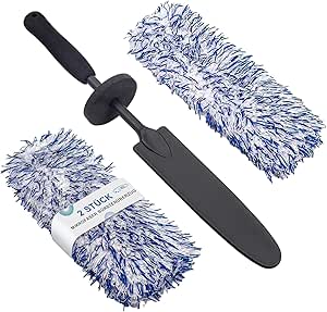 Car Rim Brush, Microfiber Wheel Cleaning Brush, Soft Car Rim Cleaning Brush, Multipurpose Wheel Cleaner Brush, Lightweight Flat Tire Cleaning Brush, Car Brush for All Vehicles