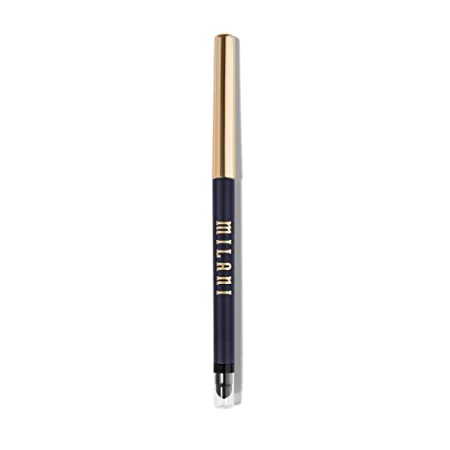 Milani Stay Put Eyeliner - Femme Fatale (0.01 Ounce) Cruelty-Free Self-Sharpening Eye Pencil with Built-In Smudger - Line & Define Eyes with High Pigment Shades for Long-Lasting Wear