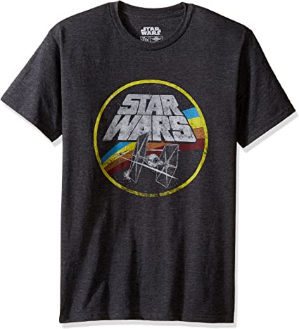 Star Wars Classic Logo and Tie Fighter Men's Short Sleeve T-Shirt