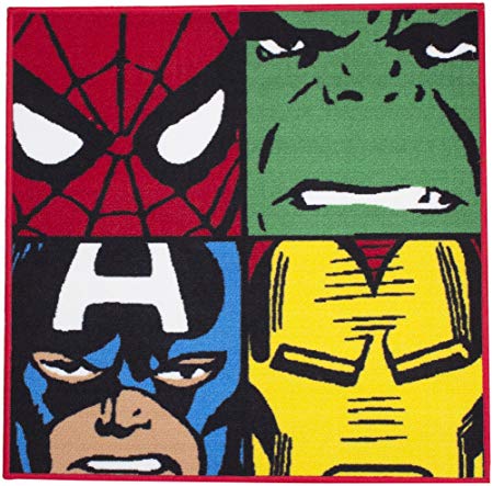 Marvel Disney Comics Defenders Shaped Rug