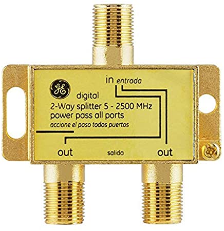 GE 87623 2-Way 5Mhz to 2.3Ghz Digital Splitter