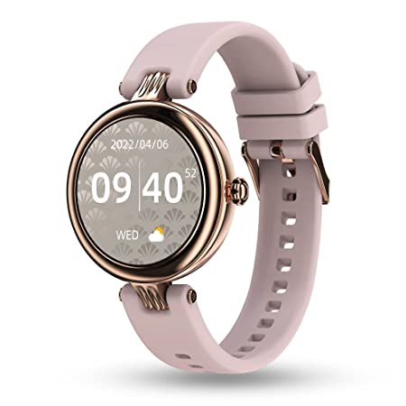 Pebble Venus Smartwatch for Women with Advance Bluetooth Calling, Multiple Sports Mode, Female Health Suite, Multiple Watch Faces, SPO2 (Ivory Gold)